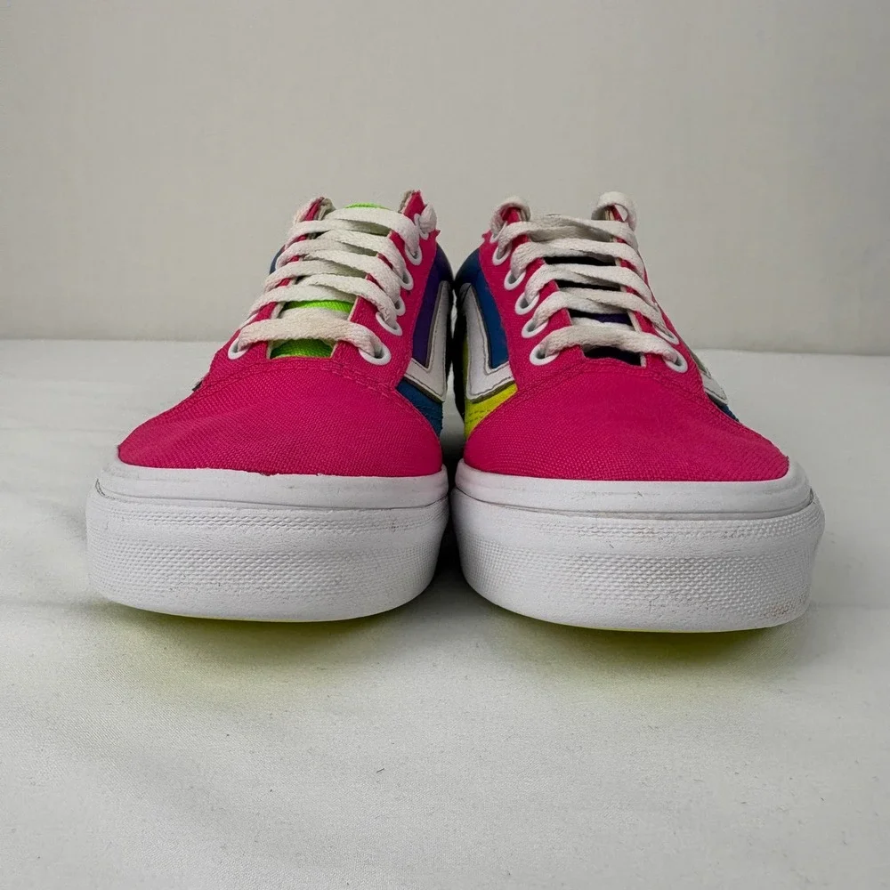Vans Old Skool Colorblock Canvas‎ Low Top Lace Up Sneakers Kids Size 3